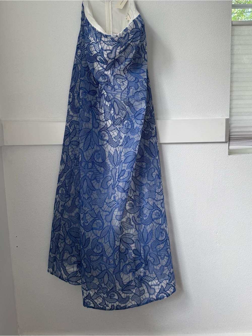 Anthropologie Strapless Embroidered Lace Midi Dress - Picture 6 of 15
